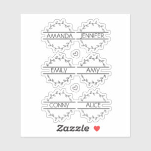 Personalized Script Name Clear