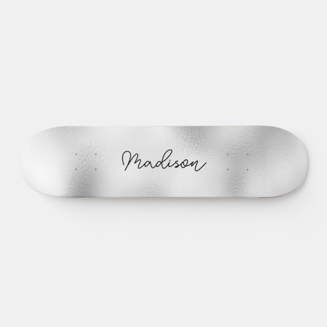 Personalized Script Name Cute Girly Skateboard (Horz)