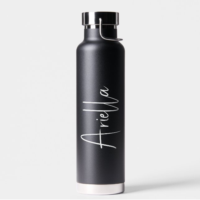 Personalized Script Name Water Bottle (Left)