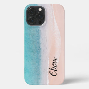 Personalized Script Ocean Beach iPhone Case