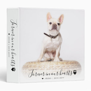 Personalized Script Pet Memorial Photo Scrapbook Binder