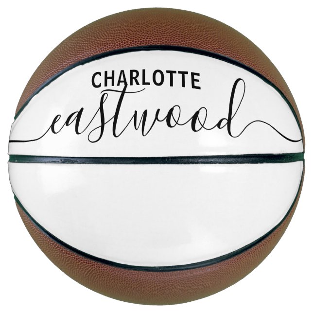 Personalized Script Signature Name  Basketball (Front)
