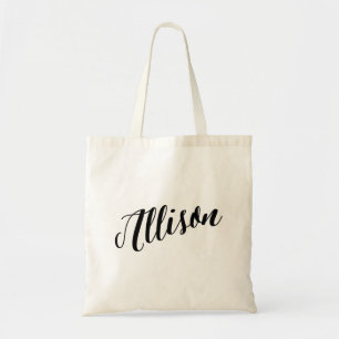 Personalized Script Tote Bag- Allison Bag