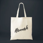 Personalized Script Tote Bag- Hannah<br><div class="desc">Personalized Script Tote Bag- Hannah</div>