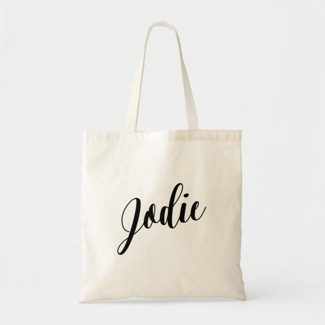 Personalized Script Tote Bag- Jodie Bag (Front)
