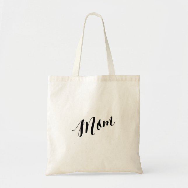 Personalized Script Tote Bag- Mom Bag (Front)