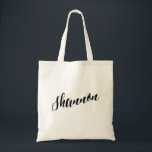 Personalized Script Tote Bag- Shannon<br><div class="desc">Personalized Script Tote Bag- Shannon</div>