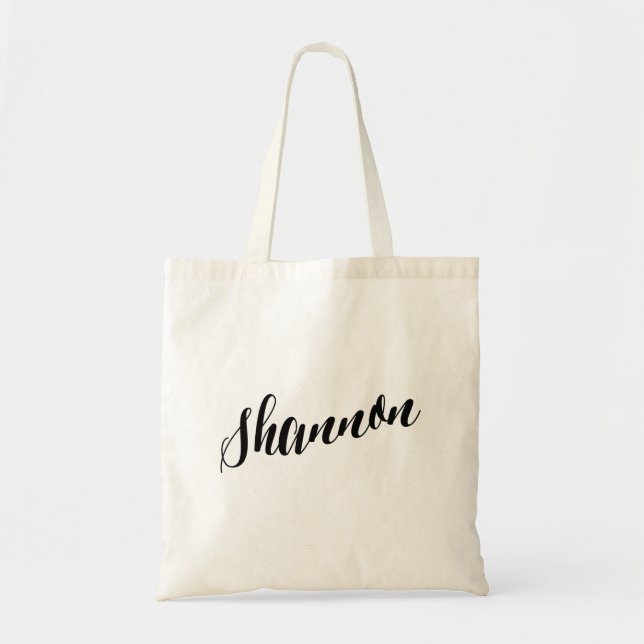 Personalized Script Tote Bag- Shannon Bag (Front)