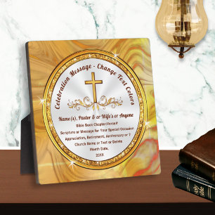 Personalized Scripture Plaques, Celebration, Names Plaque