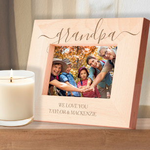 Personalized Scroll Typography Etched Frames