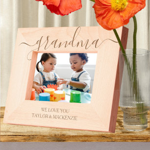 Personalized Scroll Typography Etched Frames