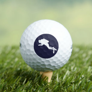 Personalized Scuba Diver Golf Balls