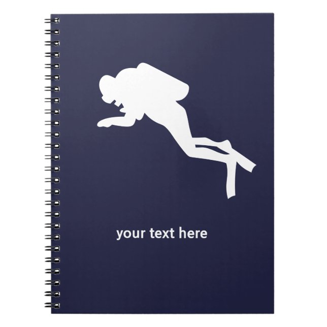 Personalized Scuba Diver Notebook (Front)