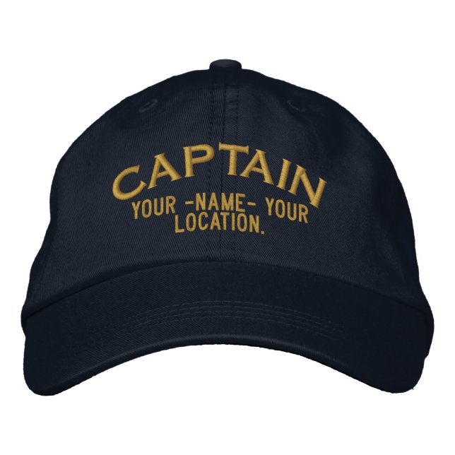 Personalized Sea Captain Hat (Front)