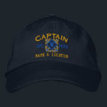 Personalized Sea Captain Nautical Monogram & more Embroidered Hat<br><div class="desc">A classic crossed anchors nautical style with a monogram applique,  a custom personalized embroidered cap for a captain of special occasions. 
 
 


 
Use the "Ask this Designer" link to contact us with your special design requests or for some assistance with any of your customization needs.</div>