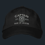 Personalized Sea Captain Nautical Monogram & more Embroidered Hat<br><div class="desc">A classic crossed anchors nautical style with a monogram applique,  a custom personalized embroidered cap for a captain of special occasions. 
 
 


 
Use the "Ask this Designer" link to contact us with your special design requests or for some assistance with any of your customization needs.</div>