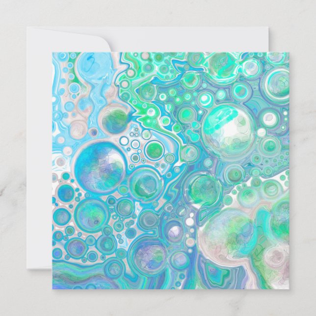 Personalized Sea Glass Blue and Green  (Front)