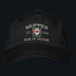 Personalized Sea Skipper Nautical Canadian Flag Embroidered Hat<br><div class="desc">A Classic crossed anchors nautical style with Canadian flag,  a custom embroidered cap for a skipper of special occasions. 
 
 


 
Use the "Ask this Designer" link to contact us with your special design requests or for some assistance with any of your customization needs.</div>