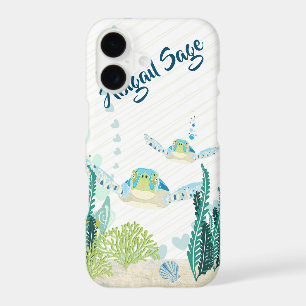 Personalized Sea Turtles and Hearts Ocean Beach