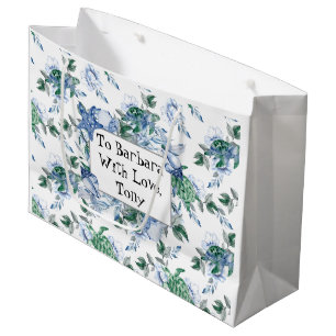 Personalized Sea Turtles Large Gift Bag