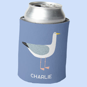 Personalized Seagull Fun Can Cooler