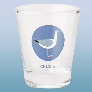 Personalized Seagull Shot Glass