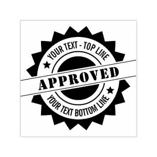 Personalized Seal of Approval Self-Inking Stamp