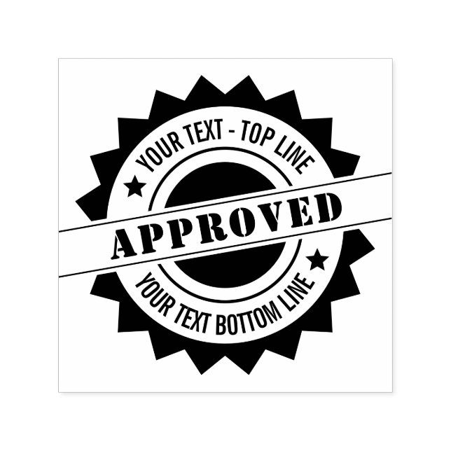 Personalized Seal of Approval Self-Inking Stamp (Design)