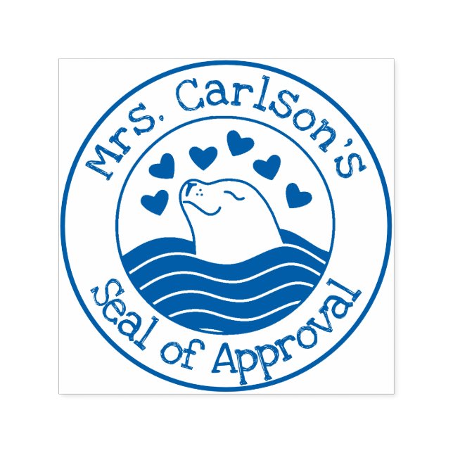 Personalized "Seal of Approval" Self-Inking Stamp (Design)