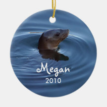 Personalized Seal Ornament