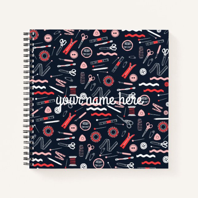 Personalized Seamstress Notebook (Front)