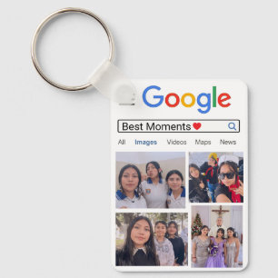 Personalized Search Bar Text custom memory Photos  Keychain