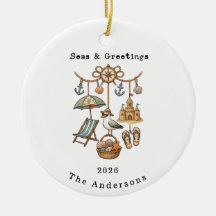 Personalized Seas & Greetings Family Name Holiday