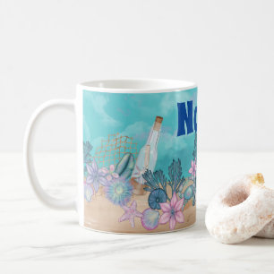 Personalized Seaside Ocean Beach Coffee Mug