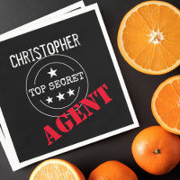 Personalized Secret Agent Kids Birthday Party