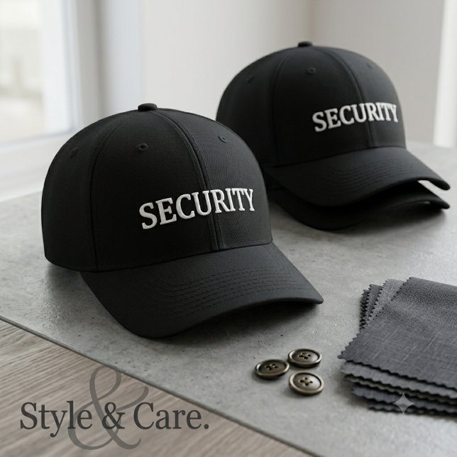 Personalized SECURITY Embroidered Hat (Personalized SECURITY Embroidered Baseball Cap)