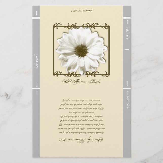 Personalized Seed Packet (Front)