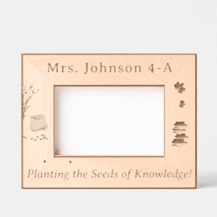 Personalized Seeds of Knowledge Teacher Etched Frames