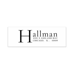 Personalized, Self-Inking Modern Address Stamp for