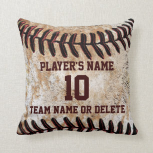 Personalized Senior Baseball Player Gift Ideas Throw Pillow