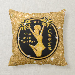 Personalized Senior Cheerleader Gifts in Any Throw Pillow