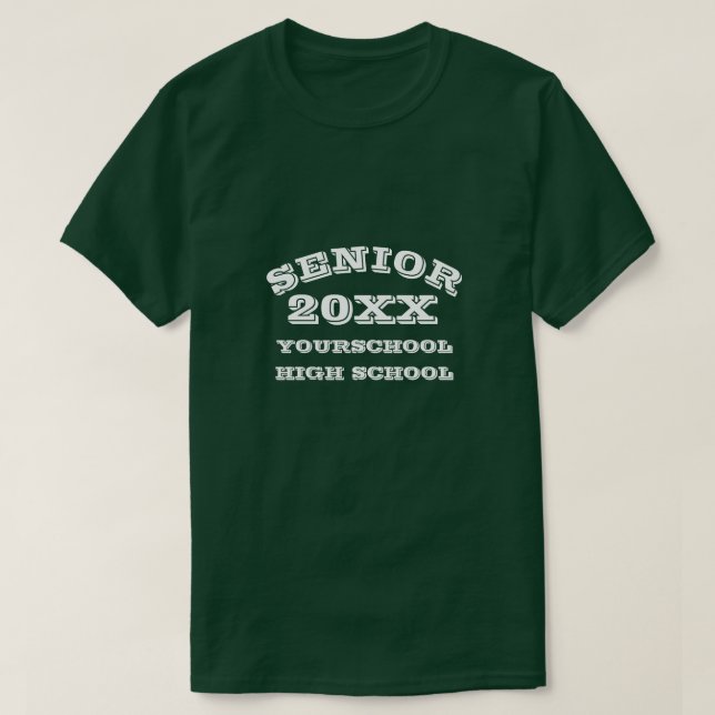 Personalized SENIOR (class of)  T-Shirt (Design Front)