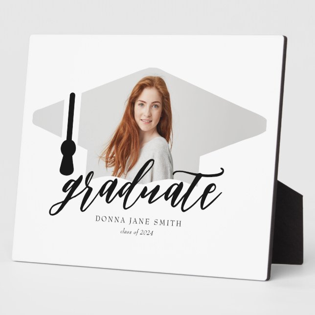 Personalized Senior Graduation Photo Graduate Plaque (Side)