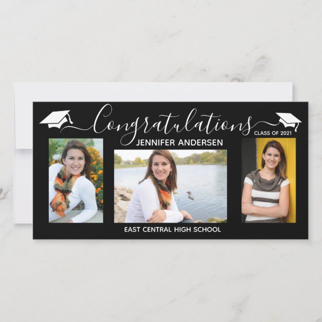 Personalized Senior Photo High School Graduation Announcement (Front)
