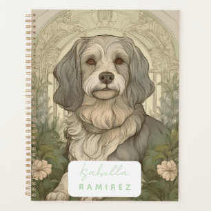 Personalized Serene Dog Planner with Name