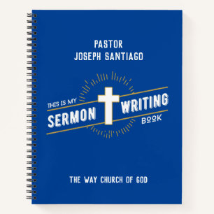 Personalized Sermon Writing Notebook