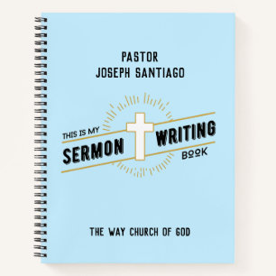 Personalized Sermon Writing Notebook