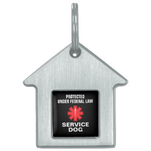 Personalized Service Dog Pet ID Tag