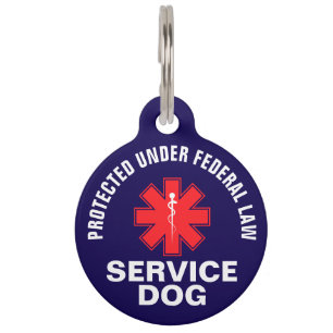 Personalized Service Dog Pet Tag