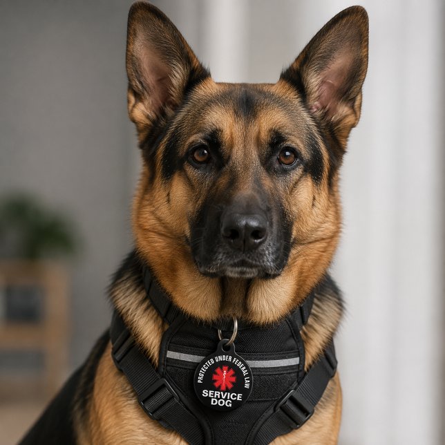 Personalized Service Dog Pet Tag (Creator Uploaded)